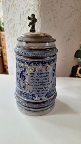 Antiker bierkrug salzglasur - bierkrug,