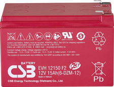 CSB Bleiakku EVH12150X3 Batterie 12V 15Ah zyklenfest AGM Akku SIEHE TEXT/FOTO