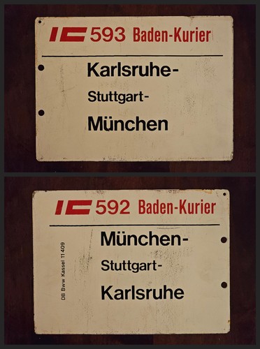Zuglaufschild metall - zuglaufschild,