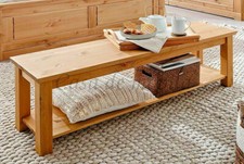 Massivholz Sitzbank Kiefer