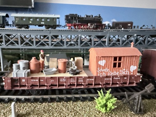 Bauzug teilig 87 analog - 4-teilig, h0