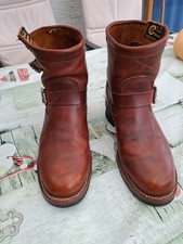 Chippewa Stiefel Engineer Boots Vibram Sohle Leder Braun Größe 8E Gr. 41-42