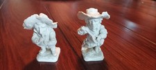 Zwei Antike Porzellan Figuren  Zwergen Musikanten aus Porzellan