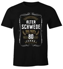 Herren Geschenk T-Shirt Geburtstag Lebende Legende Alter Schwede 30-80 Jahre