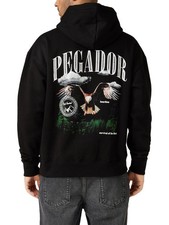 PEGADOR Minot Oversized "Eagle" Hoodie [black], XL | Hoody Adler schwarz – NEU