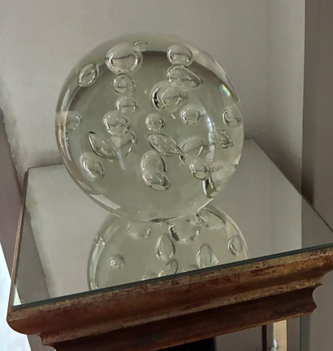 Große glaskugel dekorativer - glaskugel, .
