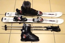 TOP Mädchen Skiset Ski 90 cm incl. Skiservice + Skischuhe Gr. 30 + Stöcke