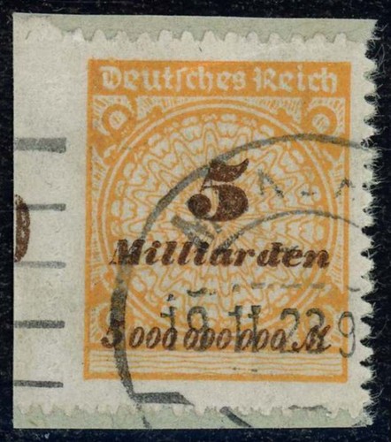 Reich 327 b gestempelt - d.,