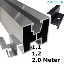 ALU Solarprofil  40x40 Nut 8 &