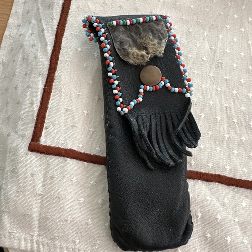 Leder gürtel tasche - leder,
