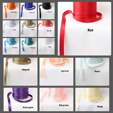 3 METER Satin Bais SCHRÄGBAND Borte Spitze 1,5cm breit glance webband