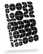 Blackshell Aufkleber passend für alle BMW Embleme -124 tlg. in 5D Carbon Schwarz