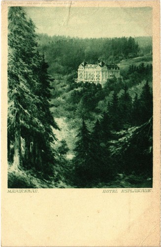 Cpa marienbad hotel - cpa, ak