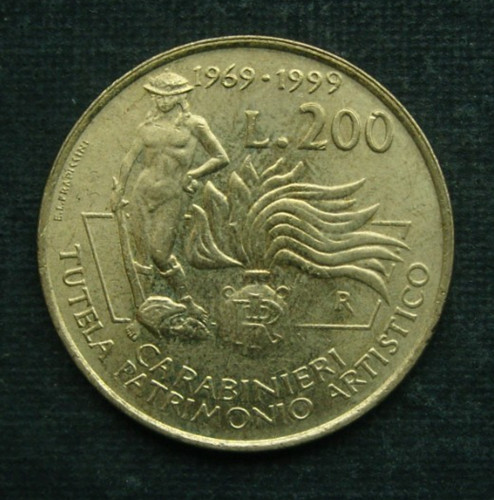 Italien 200 lire 1999 - mr),