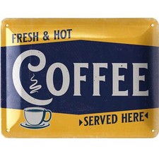Blechschild Kaffee retro