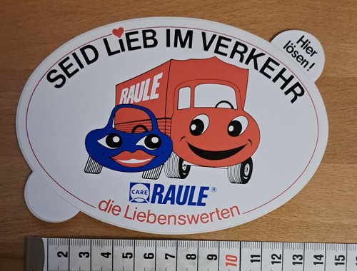 Raule autovermietung aufkleber - raule,