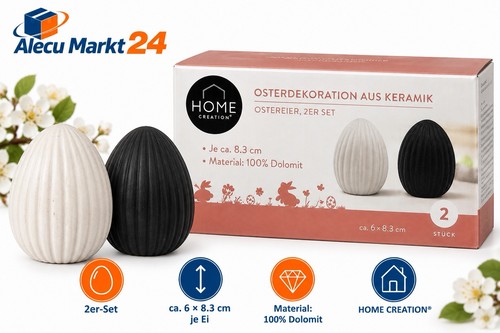 Keramik ostereier 2er set 3 - ostereier,