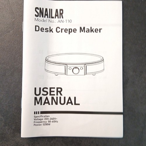 Snailar crãªpes maker - snailar,