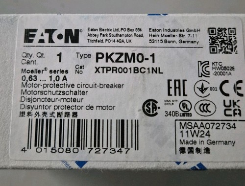 Eaton 072734 pkzm0 - eaton,