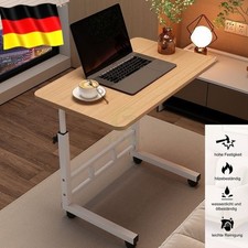 Höhenverstellbar Laptoptisch Betttisch Notebooktisch Pflegetisch mit Rollen