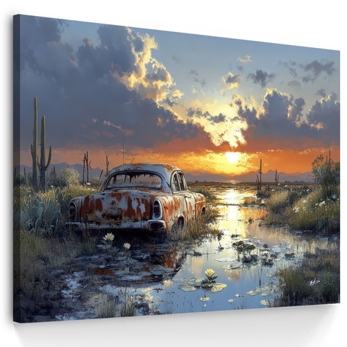 Leinwand bild rostiger - leinwand,