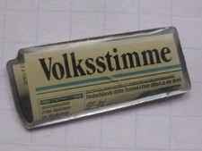 VOLKSSTIMME  ............................... Zeitung Pin (158f)