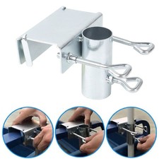 DHL Balkon Sonnenschirm Halterung Balkongeländer Schirmhalter Befestigung Silbe