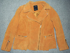 Damen Echtlederjacke Braun gefüttert ca. Gr. 44/46 L C&A Yessica