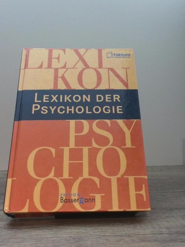 Lexikon der psychologie - lexikon,