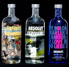 Absolut vodka set liter - set,