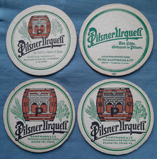 Czech Rep. - Pilsner Urquell - 4 verschiedene Bierdeckel Kampmann Essen - 19