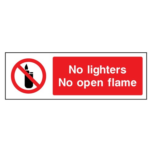 Lighters open flame - no,