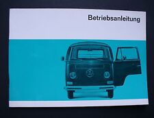 VW T2 Betriebsanleitung 1968