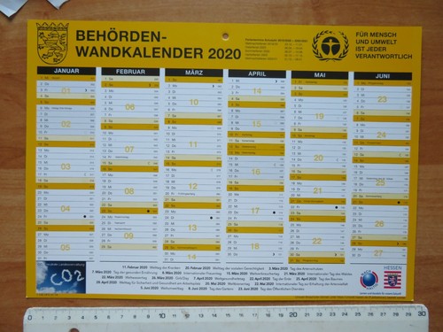 Kalender 2020 jeweils - 2020,