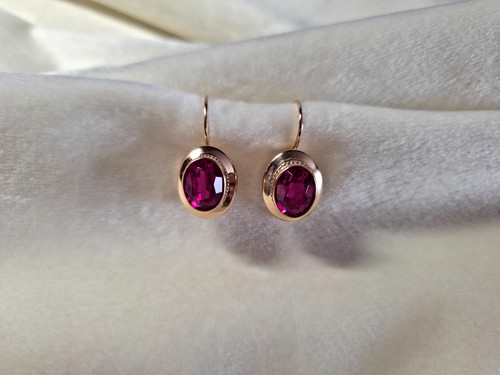 Gold ohrringe 583 - gold, russische