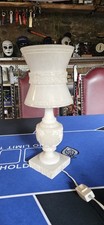Vintage  Alabaster Tischlampe Stehlampe mit Alabasterlampenschirm