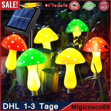 LED Solar Gartendeko Pilze