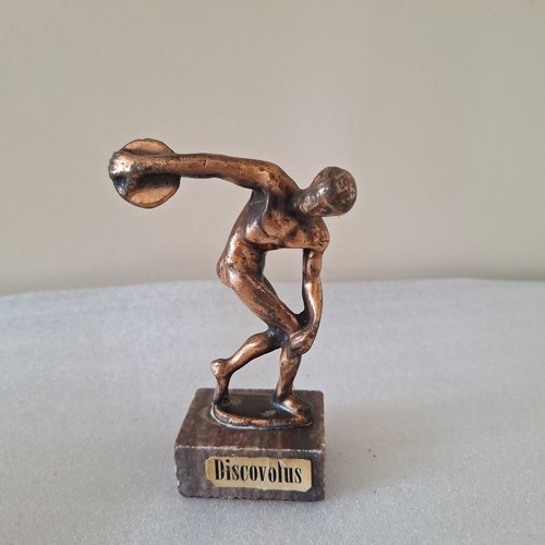 Diskuswerfer bronze skulptur - diskuswerfer,