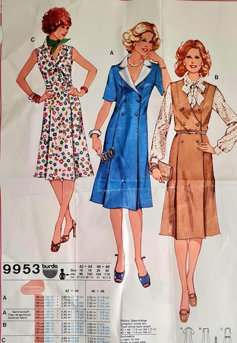 Retro schnittmuster 60er kleid - schnittmuster,