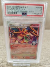 Charizard G LV.X Holo DP45 Black Star Promo Glurak Eng Pokemon DPPR45 PSA 5 Ex