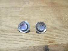 Konplott Ohrringe  aus Silber  mit leuchtendem Stein wie NEU!!!