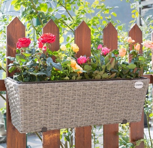 Casaria rattan balkonkasten - rattan,