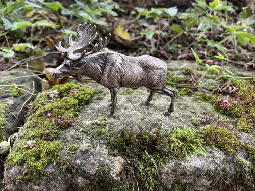 Elch figur silber - figur,
