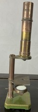 Antik Mikroskop aus Eisen Und Messing: Objekt Schulrechner Anfang Xx
