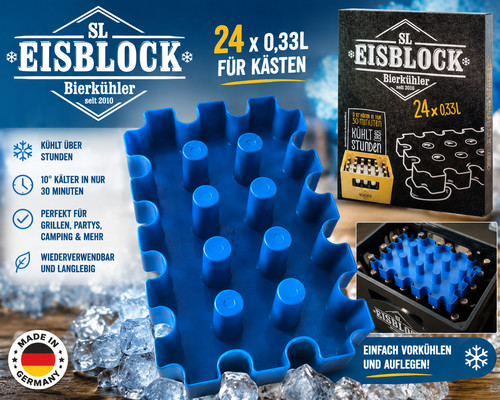 Bierkühler eisblock - 2x,