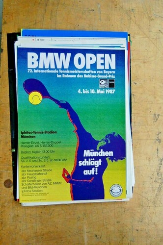 Plakat tennis bmw - plakat, 1987