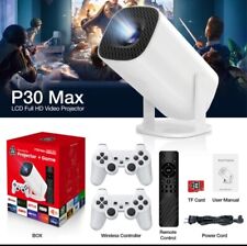 Projektor P30MAX Retro Videospielkonsole mit Wireless Controller 4K Ultra HD