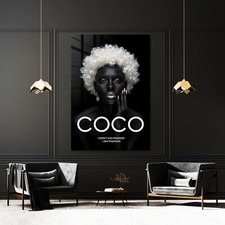 ✅ WANDBILD LUXUS COCO FRAU