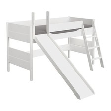 Paidi Kinder Hochbett Mit Rutsche, In Weiß, Gebraucht