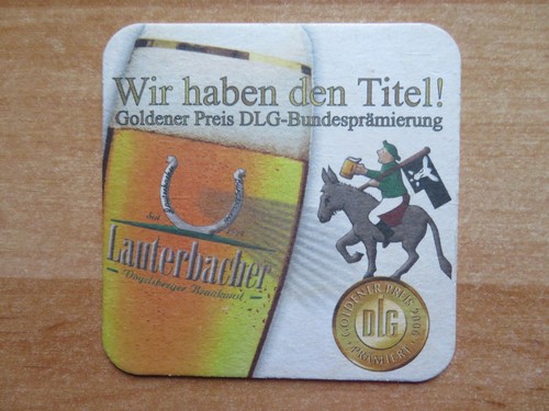 Bierdeckel lauterbacher bier - bierdeckel,